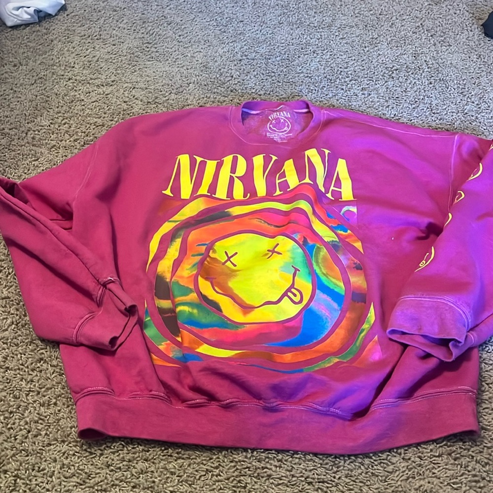 Nirvana crew neck sweatshirt